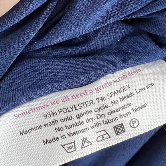 MM Lafleur Navy Blue The Noho Pencil Skirt Size 8 Corpcore Minimalist Designer - Picture 5 of 6